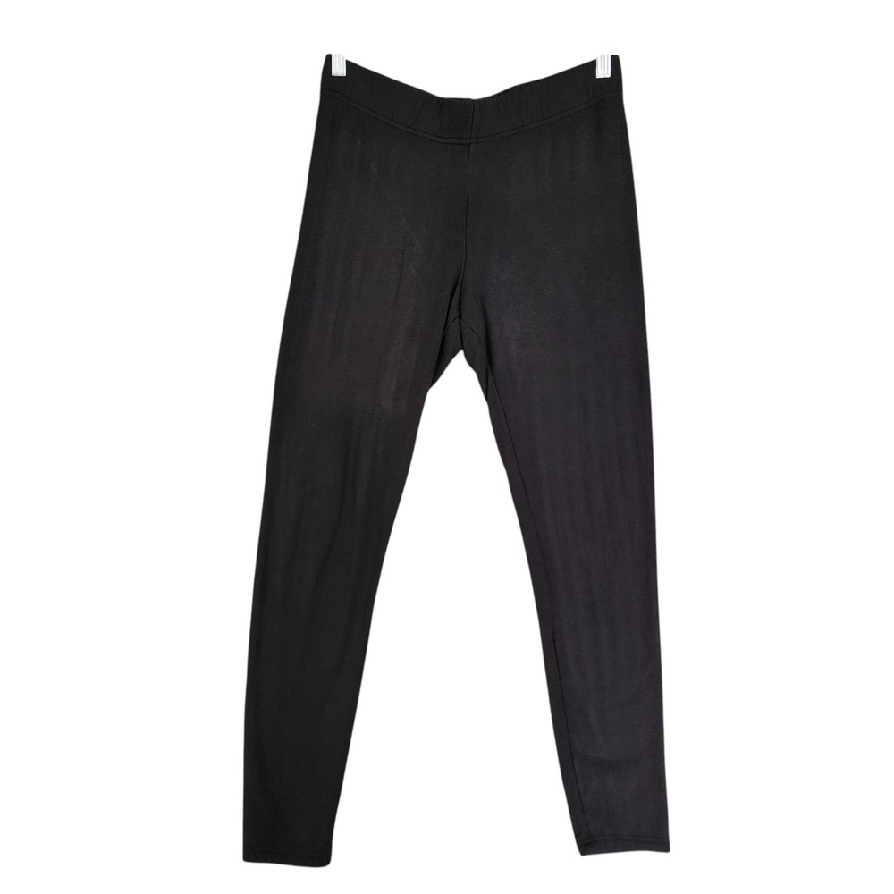 Soma Weekend Womens Black Modal Leggings Size Medium Mid Rise‎ Stretch Soft Cozy